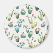 Desert Bloom Step | Rosa Muster Magnet (Vorne)