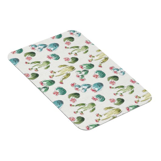 Desert Bloom Step | Rosa Muster Magnet (Rechte Seite)