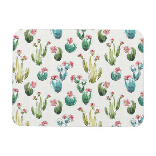 Desert Bloom Step   Rosa Muster Magnet
