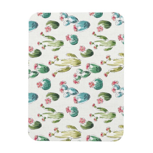 Desert Bloom Step | Rosa Muster Magnet (Vertikal)