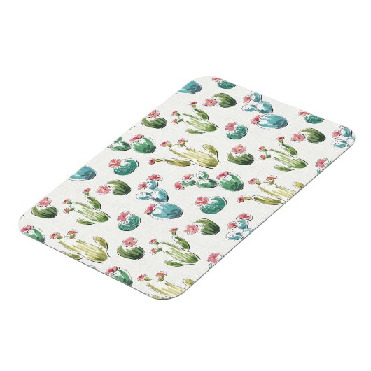 Desert Bloom Step | Rosa Muster Magnet (Linke Seite)