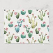Desert Bloom Step | Rosa Muster Postkarte (Vorderseite)