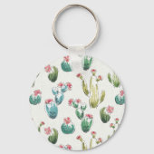 Desert Bloom Step | Rosa Muster Schlüsselanhänger (Vorderseite)