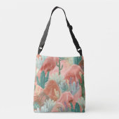 Desert Bloom Sunset with Cactus Garden Tragetaschen Mit Langen Trägern (Rückseite)