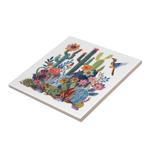 Desert Blooms Floral Symphony Fliese (Seite)