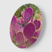 Desert Blooms Große Wanduhr (Winkel)