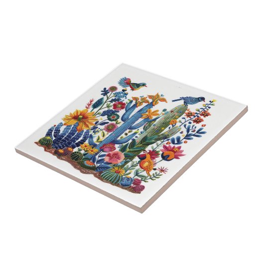 Desert Blooms Saguaro Serenade Fliese (Seite)