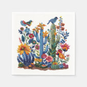 Desert Blooms Saguaro Serenade Serviette (Vorderseite)