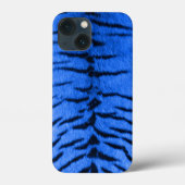 Desert Blue Tiger Skin Print Case-Mate iPhone Hülle (Rückseite)