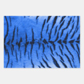 Desert Blue Tiger Skin Print Geschenkpapier Set (Vorderseite 3)