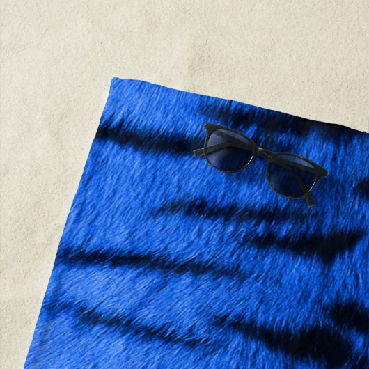 Desert Blue Tiger Skin Print Strandtuch (Beispiel)