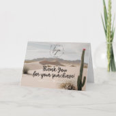 Desert | Boho | ästhetisch | Cactus Dankeskarte (Vorderseite)