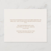 Desert Boho Cow Skull Wedding Details Begleitkarte (Rückseite)