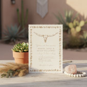Desert Boho Cowboy Wedding Einladung