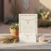 Desert Boho Cowboy Wedding RSVP Karte