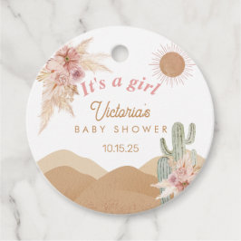 Desert Boho Girl Baby Dusche Southwestern Arizona Geschenkanhänger
