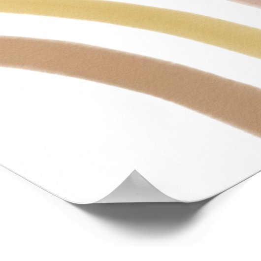 Desert Boho Half Rainbow Poster (Ecke)