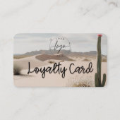 Desert | Boho | Kundenkarte Visitenkarte (Vorderseite)