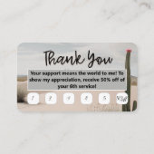 Desert | Boho | Kundenkarte Visitenkarte (Rückseite)