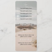 Desert | Boho | Menü "Preise" | Policy-Sheet Menükarte (Rückseite)