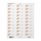 Desert Boho Pampas Grass Terracotta Rücksendeadres (Vorne)