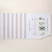 Desert Boho Personalisiert Junggeselinnen-Abschied Strandtuch (Vorderseite)