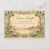 Desert Botanical Baby Shower Diapper Raffle  Begleitkarte (Vorderseite)