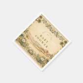 Desert Botanical Baby Shower Serviette (Ecke)