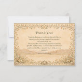 Desert Botanical Birthday Dankeskarte (Vorderseite)