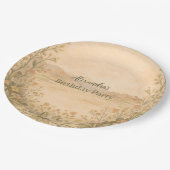 Desert Botanical Birthday Pappteller (Schrägansicht)