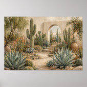 Desert Botanical Garden Cactus & Succulent  Poster (Vorne)