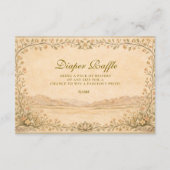 Desert Botanical Neutral Florals Diapper Raffle  Begleitkarte (Vorderseite)