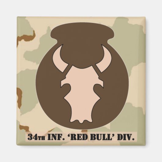 Desert Bull DCU-Look Emblem 2x2 Magnet mit Camoufl (Vorne)