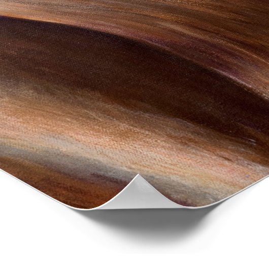 Desert Burro Poster (Ecke)