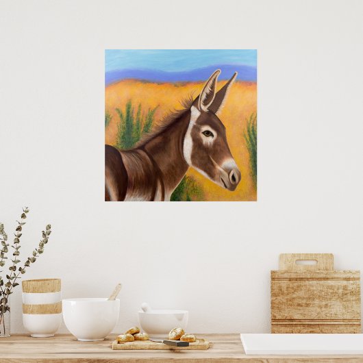 Desert Burro Poster (Küche)