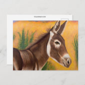 Desert Burro Postkarte (Vorne/Hinten)