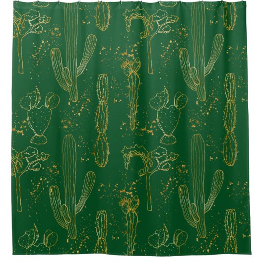 Desert Cacti Duschvorhang (Vorderseite)