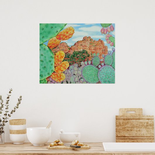 Desert Cacti Poster (Küche)
