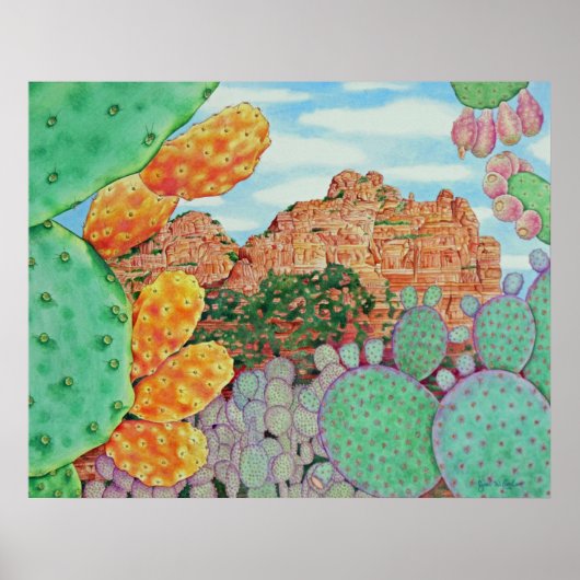 Desert Cacti Poster (Vorne)