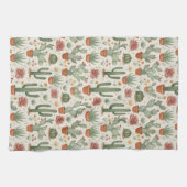Desert Cacti Succulent Seamless Pattern Geschirrtuch (Horizontal)