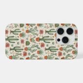 Desert Cacti Succulent Seamless Pattern iPhone Hülle (Rückseite (Horizontal))