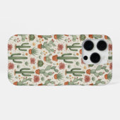 Desert Cacti Succulent Seamless Pattern iPhone Hülle (Rückseite (Horizontal))