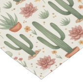 Desert Cacti Succulent Seamless Pattern Kurzer Tischläufer (Ecke)
