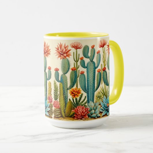 Desert Cacti Tasse (VorderseiteRechts)
