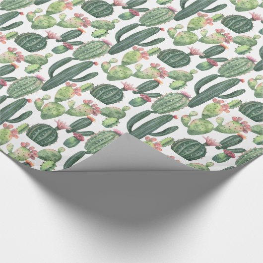 Desert Cacti | Wüstenthema Geschenkpapier (Ecke)