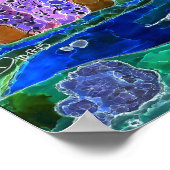 Desert Cactus Abend Poster 24"x24" (Ecke)