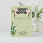 Desert Cactus Bloom Details Begleitkarte (Stehend Vorderseite)