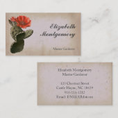 Desert Cactus Blume Beruflich Business Cards Visitenkarte (Vorne/Hinten)