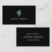 Desert Cactus Blume Business Card Visitenkarte (Vorne/Hinten)