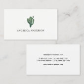 Desert Cactus Blume Business Card Visitenkarte (Vorne/Hinten)
